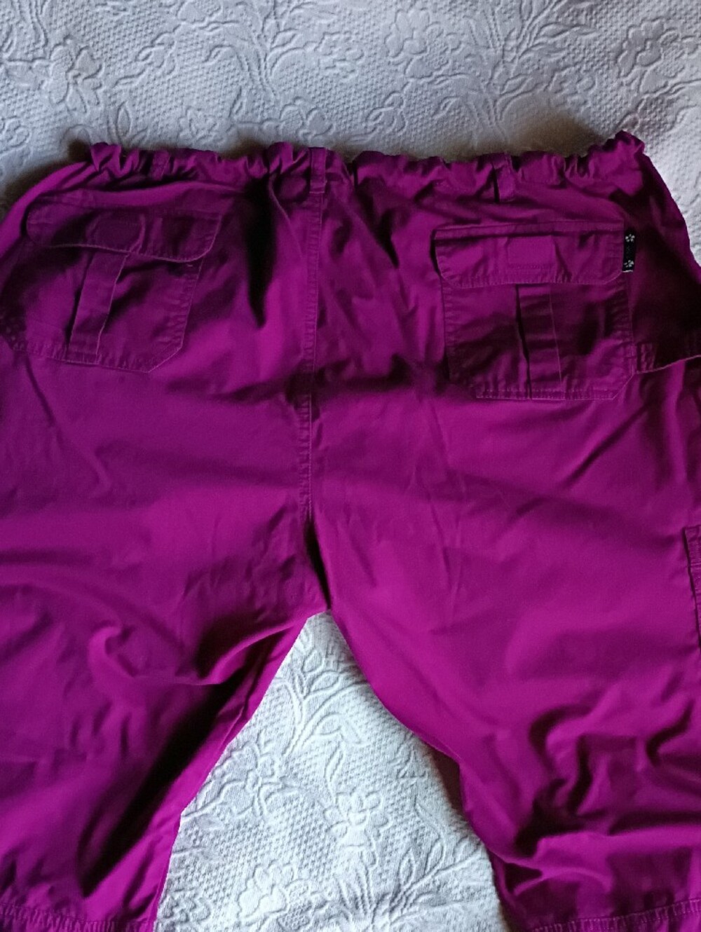 koi Women's Boot Cut Scrub Pants in Fuchsia Purple Nice Work Nurse CNA Comfort - Picture 7 of 12
